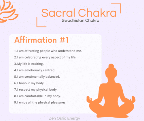 16 Affirmation Meditation for Sacral Chakra