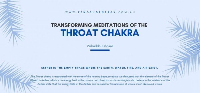 Transforming Meditations for the Throat Chakra